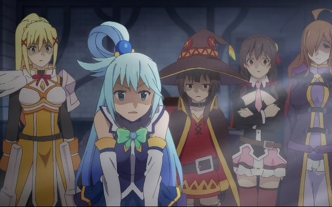 Some panties robbers in animes (it has become a fad) : r/Konosuba