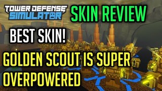 GOLDEN SCOUT TOWER REVIEW | Tower Defense Simulator | ROBLOX