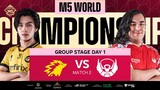 (FIL) M5 Group Stage Day 1 | ONIC vs BTR | Game 2