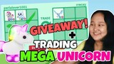 WHAT PEOPLE TRADE FOR MEGA UNICORN IN ADOPT ME + GIVEAWAY UNICORN ðŸ¦„ *Roblox Tagalog*