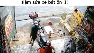 tiệm sửa xe bất ổn #haihuoc