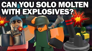 Can you solo molten with explosives? | Tower Defense Simulator | ROBLOX