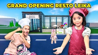 GRAND OPENING RESTORAN LEIKA 😍🍴LEIKA AJARIN CHEF BARU CARA MEMASAK [ROBLOX INDONEDIA]