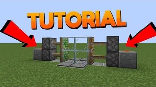 MINECRAFT PE 2 X 2 AUTOMATIC DOOR TUTORIAL🙂🙂|minecraft pe automatic door#minecraft #minecraftpe