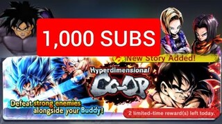 1,000 Subs Special / Goku vs Co-Op / DB Legends