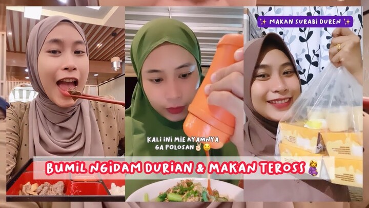 KUMPULAN VIDEO BUMIL NGIDAM & MAKAN | NGIDAM PANCAKE DUREN🤰