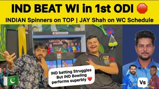 Indian Bowling ne Windies ka bura haal kardia 🥲 | IND beat WI in 1st ODI Pakistan reaction INDvsWI
