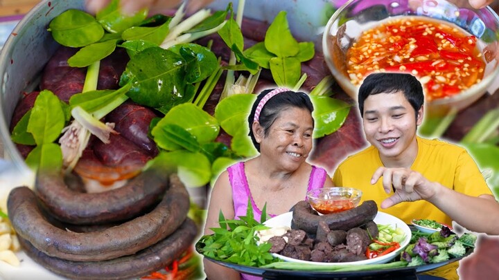 ไส้อั่วเลือด​แบบลาวๆ ของแซ่บแถมทำง่าย | อร่อยนัวร์