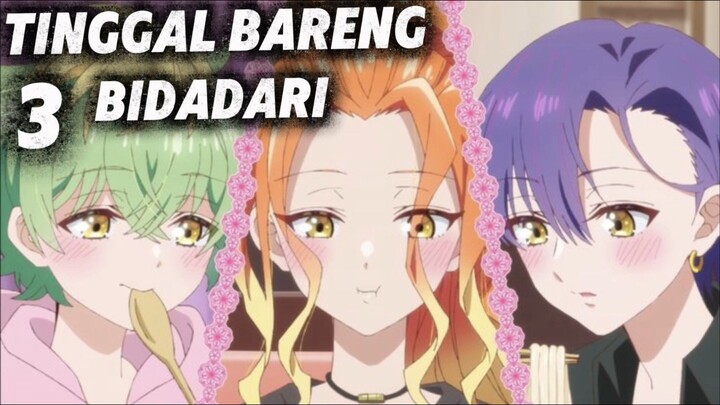 siapa si yang gmw tinggal bareng 3 cewek cantik🥰🥰😖