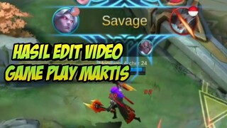 Hasil edit video gameplay mobile legends di kinemaster