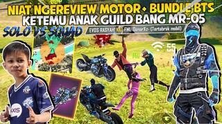 LAGI NGEREVIEW SKIN MOTOR + BUNDLE SOLO VS SQUAD! KETEMU FAMILY MR-05! REAL OR FAKE YAH??!!!