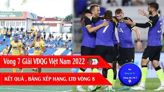 KẾT QUẢ, BẢNG XẾP HẠNG VÒNG 7 GIẢI VĐQG VIỆT NAM V,LEAGUE 2022 I GIAO HỮU TOTTENHAM VS SEVILLA