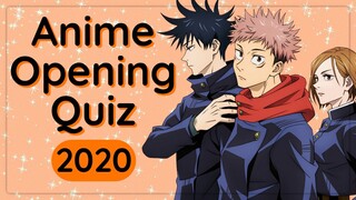 Do You Remember Anime Openings From 2020? [30 SONG ANIME OPENING QUIZ]