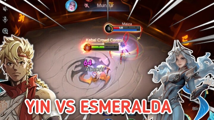 ADU KUAT LAWAN ESMERALDA , YIN TETEP MENANG KUAT !