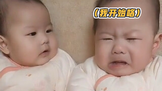 妹妹：想到她假哭就想笑~