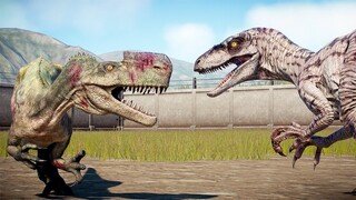 MONOLOPHOSAURUS vs SMALL CARNIVORE DINOSAURS BATTLE  -Jurassic World Evolution 2