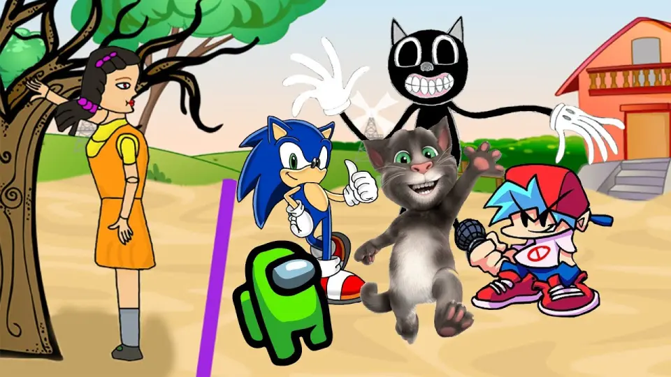 어몽어스 오징어 게임 Squid Game 2 Talking Tom Cartoon Cat Sonic FNF - Bilibili 어몽어스 오징어 게임 Squid Game 2 Talking Tom Cartoon Cat Sonic FNF - Bilibili