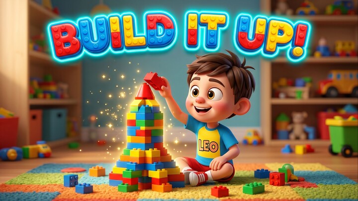Building Blocks Song for Kids 🧱 Creative Toy Bricks | Nursery Rhymes