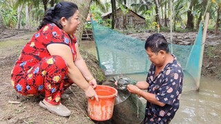 Trúng Mánh Rồi Em Nhờ Cái Mương Mới Móc Dở Một Cái Lú Cá Tép Dính Thấy Ham| TKQ & Family T754