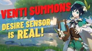 DESIRE SENSOR IS REAL!! Gacha is Cruel | Genshin Impact ~ Venti Summons