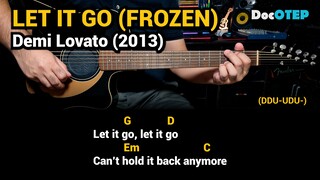 Let It Go (FROZEN) - Demi Lovato (2013) Easy Guitar Chords Tutorial with Lyrics