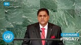 🇸🇷 Suriname - President Addresses United Nations General Debate, 77th Session (English) | #UNGA