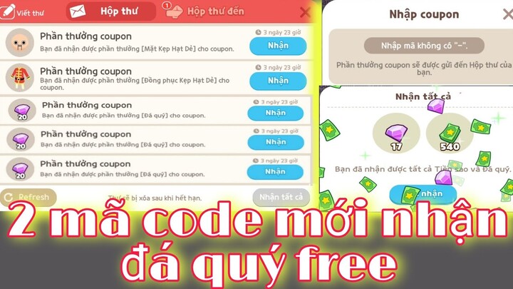 PLAY TOGETHER | nhập 2 mã code mới nhận đồ và đá quý miễn phí 17/12