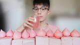 Chewing|Pink. Big pink marshmallow + pink meringue