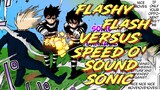 Flashy flash VS Speed O' Sound Sonic  |  OPM Webcomic Chapter 116