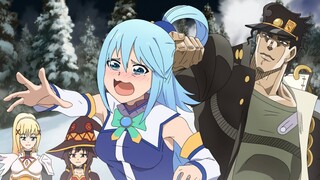 Jotaro Meets Aqua in Another World