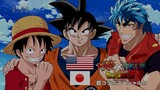 Dragon Ball Z x One Piece x Toriko Crossover Special [SUB vs DUB Comparison]