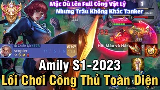 Amily S1-2023 Liên Quân Mobile | Cách Chơi, Lên Đồ Phù Hiệu Bảng Ngọc Cho Amily Mùa 25 Đi Top NTD LQ