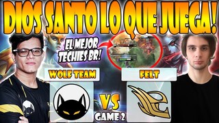 WOLF TEAM VS FELT BO3[GAME 2]ELIMINACIÓN-HFN VS PARADISE- BTS PRO SERIES 12:AMERICAS- DOTA 2 PRO