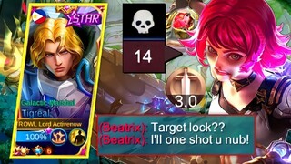 TARGET LOCKED BEATRIX l TOP GLOBAL TIGREAL l MLBB