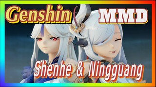 [Genshin, MMD]INFERNO, Shenhe & Ningguang