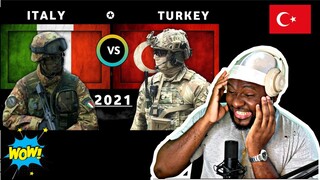 CALVIN REACTS to 🇹🇷  ITALY vs TURKEY Military Power Comparisons 2021 | Türkçè Altyazilar mevcuttur