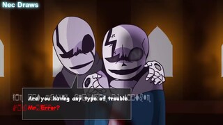 传说之下同人动漫，最后呼吸VS错误sans