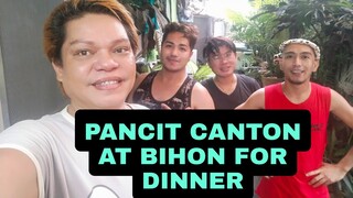 PANCIT CANTON AT BIHON FOR DINNER|SUPER YUMMY 😋