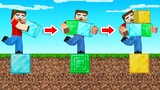 Minecraft But EVERY STEP = GET BLOCK!