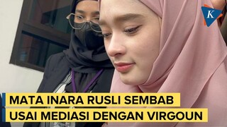 Mata Inara Rusli Sembab Saat Keluar dari Ruang Sidang Mediasi dengan Virgoun