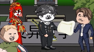 This is the birth of a little gangster!