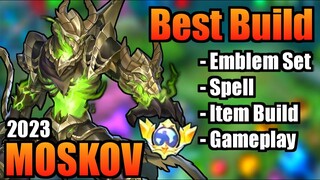 MOSKOV BEST BUILD 2023 | TOP 1 GLOBAL MOSKOV BUILD | MOSKOV - MOBILE LEGENDS | MLBB