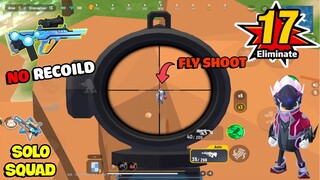 King of Fly Shoot with AUG 6X scope NO RECOILD | SOLO VS SQUAD | SOUTH SAUSAGE MAN