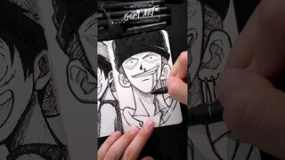 [ASMR] Drawing ZORO 😡⚔️ - One Piece #satisfying #asmr #shorts