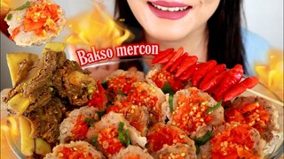 ASMR BAKSO MERCON TULANG IGA | ASMR MUKBANG INDONESIA