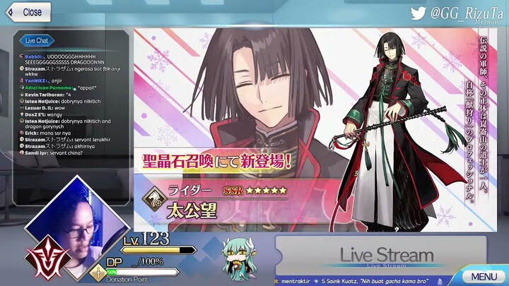 FGO New SSR Taikoubou (Jiang Ziya) REACTION
