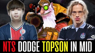 PSG.LGD.NothingToSay DODGE Topson in Mid Lane? - Everyone Hates SNIPER