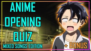 ANIME OPENING QUIZ - MIXED SONGS EDITION - 50 OPENINGS + BONUS