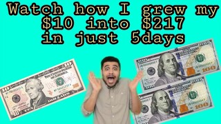 Watch How I turned my $10 into $217 in Crypto Trading