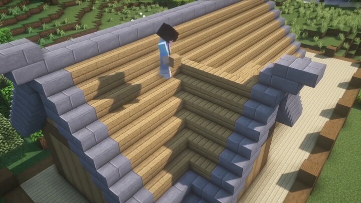 Tutorial membangun kabin bertahan hidup tiga orang di Minecraft